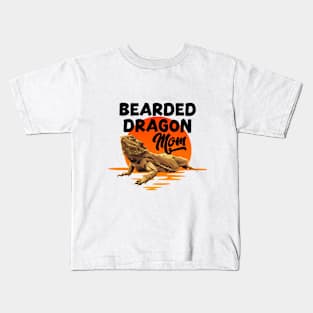 Bearded Dragon Mom Kids T-Shirt